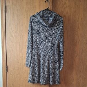 Sacred Threads Black and White Patterned Dress